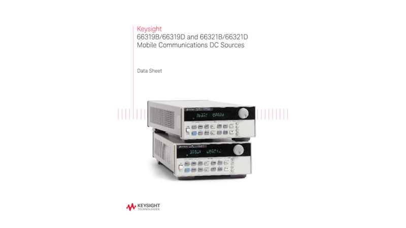 66319B/D and 66321B/D Mobile Communications DC Sources